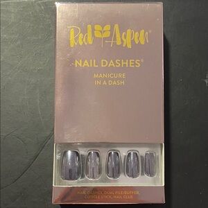 Red Aspen Nail Dashes Press-On Nails - Dusty Mauve